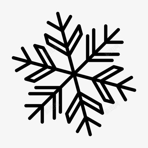 冬天下雪寒冷的天气图标svg_新图网 https://ixintu.com 下雪 冬天 寒冷的天气