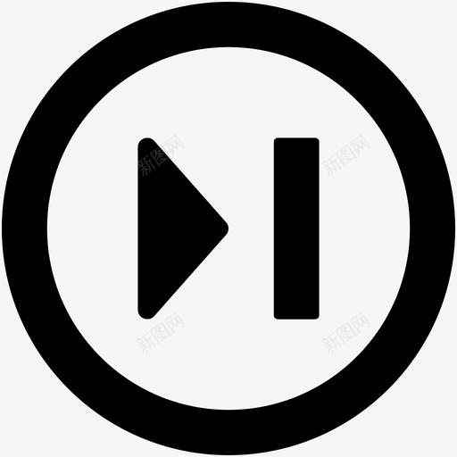 前进按钮箭头多媒体按钮图标svg_新图网 https://ixintu.com 下一首曲目 前进按钮 多媒体按钮 箭头 网页和用户界面字体图标 音乐播放器