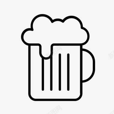 啤酒酒精饮料酒吧图标图标