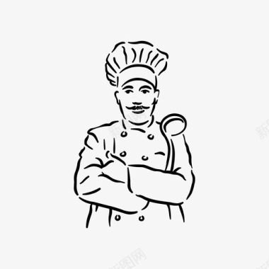 厨师烹饪帽子图标图标