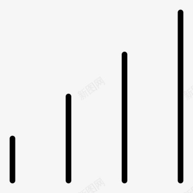 信号条形移动图标图标