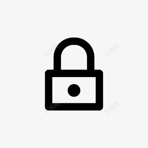 锁定私有保护图标svg_新图网 https://ixintu.com 保护 安全 私有 网络图标集 锁定