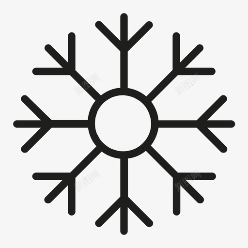 雪花圣诞节雪球图标svg_新图网 https://ixintu.com 冬天 圣诞套装 圣诞节 雪球 雪花