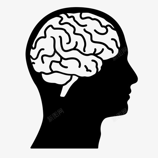 人脑大脑创新图标svg_新图网 https://ixintu.com 人脑 创新 医学图标 大脑 智力