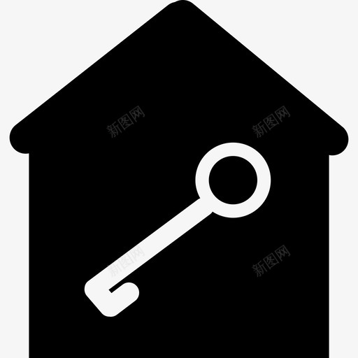 房子钥匙开门买房图标svg_新图网 https://ixintu.com 买房 开门 房产套 房子钥匙