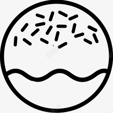 甜甜圈面包甜点图标图标