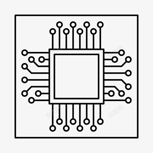 微芯片计算机数据图标svg_新图网 https://ixintu.com 存储器 微芯片 数据 服务器 硬件 计算机