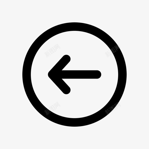 上一个箭头圆圈图标svg_新图网 https://ixintu.com 上一个 圆圈 箭头 选择的网店