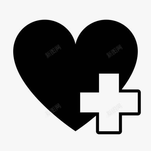 心脏病医院爱心脏图标svg_新图网 https://ixintu.com 心脏 心脏病医院 爱