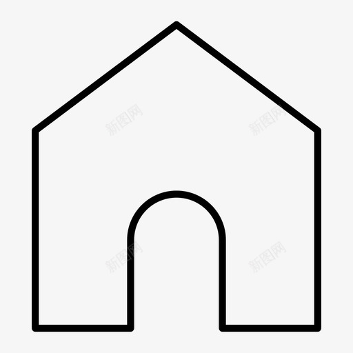 主页住宅建筑物图标svg_新图网 https://ixintu.com 主页 住宅 建筑物