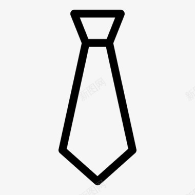领带配件制服领带图标图标