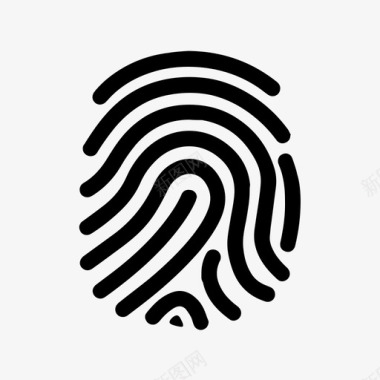 指纹身份验证登录图标图标