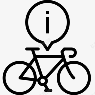 自行车手册自行车信息图标图标