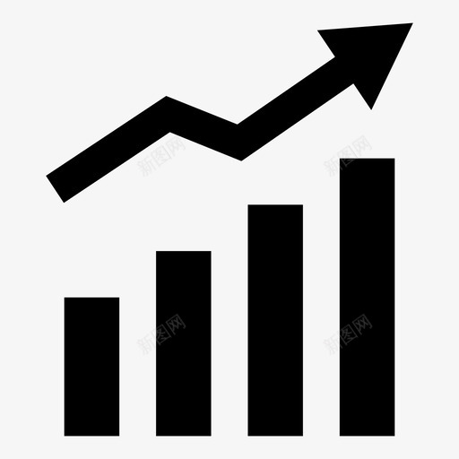 利润收入增长图标svg_新图网 https://ixintu.com 信息图表 利润 增长 收入 销售额