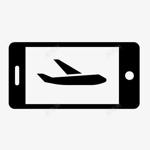 wifi飞机应用程序到达图标svg_新图网 https://ixintu.com wifi飞机 到达 应用程序 机票 电话飞机 着陆