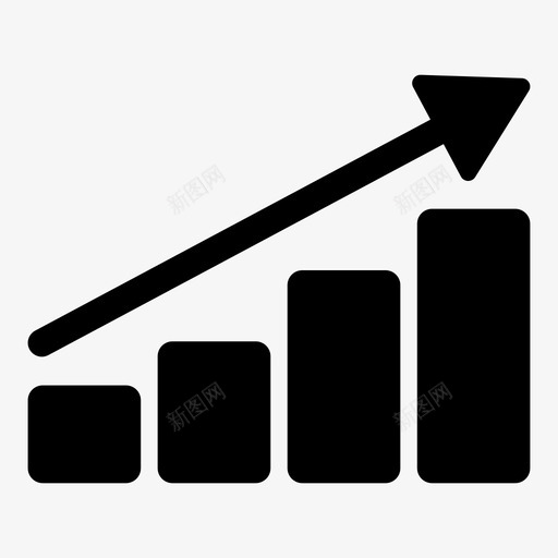 线图收益市场分析图标svg_新图网 https://ixintu.com 上涨 业务 市场分析 收益 线图 销售