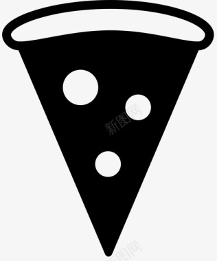 披萨片垃圾食品意大利香肠图标图标
