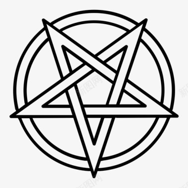 撒旦魔鬼异教徒图标图标