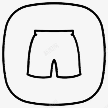 泳裤衣服短裤图标图标