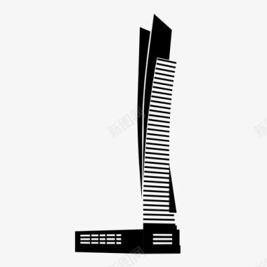 贾瓦拉塔沙特克萨摩天大楼图标图标