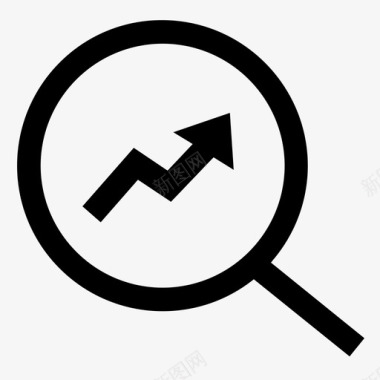 搜索引擎优化分析业务增长图标图标