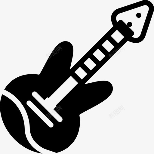 电吉他音频音乐图标svg_新图网 https://ixintu.com smashicons音乐2固体 声音 电吉他 音乐 音频