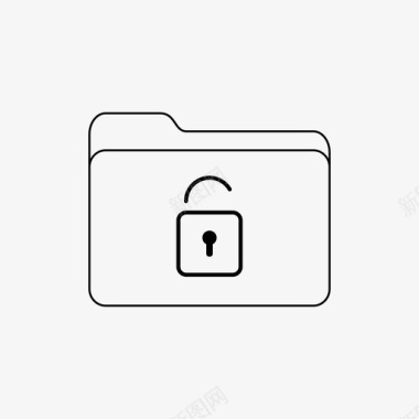 解锁文件夹访问文件文件夹图标图标