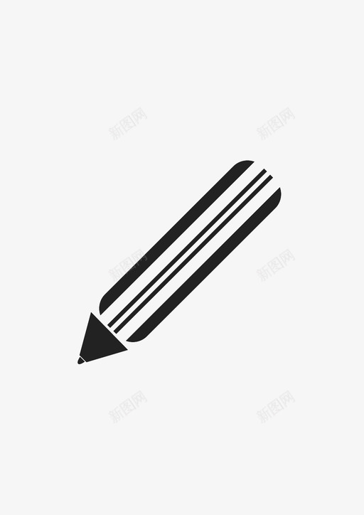 铅笔画画素描图标svg_新图网 https://ixintu.com 写字 画画 素描 铅笔