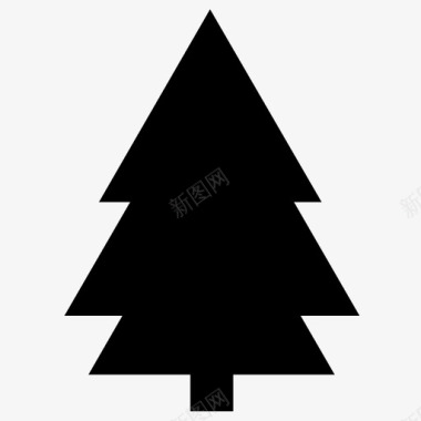 松树圣诞节冬天图标图标