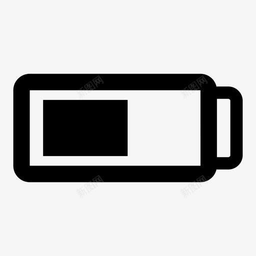 电池电池状态手机图标svg_新图网 https://ixintu.com 半电池 手机 电池 电池状态