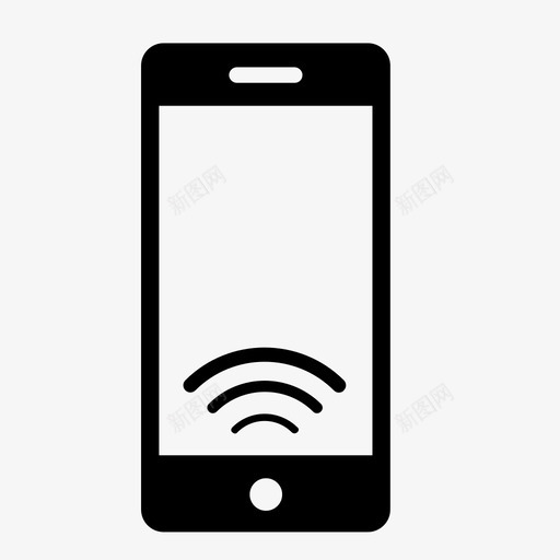 电话连接互联网网络图标svg_新图网 https://ixintu.com wifi 互联网 电话连接 网络