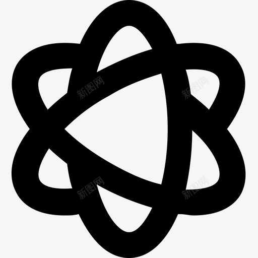 原子键电子图标svg_新图网 https://ixintu.com 分子 原子 电子 科学 线要素集图标2 键