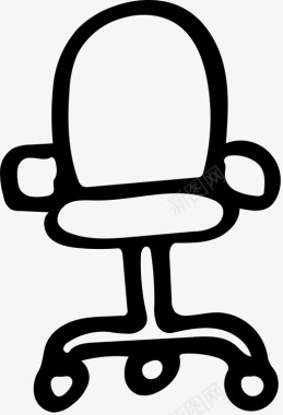 椅子扶手椅办公室图标图标