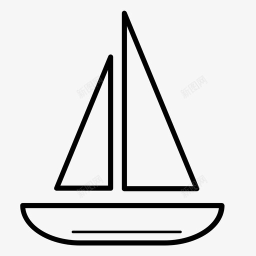 帆船海洋海上图标svg_新图网 https://ixintu.com 帆船 旅行 海上 海洋 运输