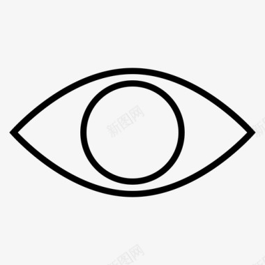 眼睛角度残疾的眼睛图标图标