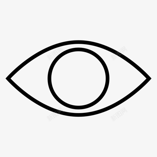 眼睛角度残疾的眼睛图标svg_新图网 https://ixintu.com 残疾的眼睛 看 眼睛 角度