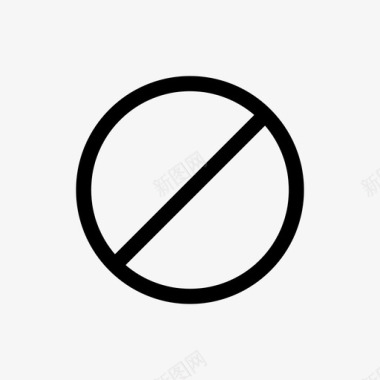 禁止不允许停止图标图标
