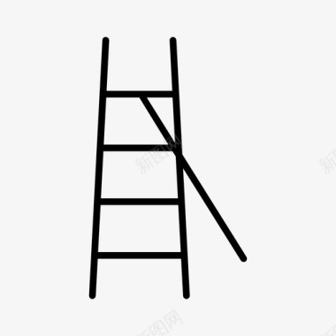 梯子木工梯攀爬图标图标