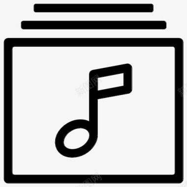 音乐库相册音乐笔记图标图标