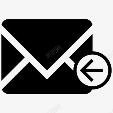 邮件附件信封收件箱图标图标
