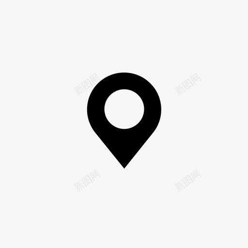 地图图钉目的地位置图标svg_新图网 https://ixintu.com 位置 地图图钉 地点 填充图标 导航 目的地