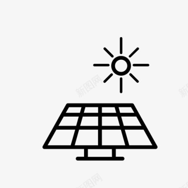 太阳清洁能源太阳能板图标图标