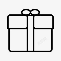 矢量礼品盒礼品礼品盒包裹图标高清图片