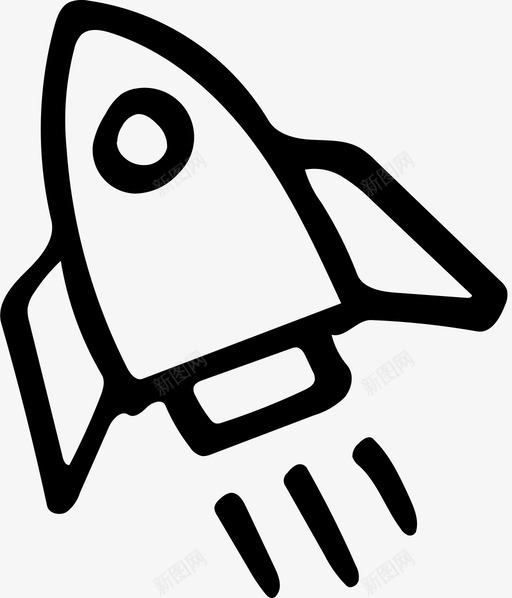 火箭发射导弹图标svg_新图网 https://ixintu.com 发射 太空 导弹 手绘2 火箭 火箭飞船