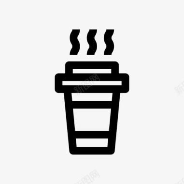 咖啡外卖咖啡杯纸杯图标图标