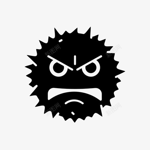 毛茸茸的怪物愤怒的生物图标svg_新图网 https://ixintu.com 怪物和机器人 愤怒的 毛茸茸的 毛茸茸的怪物 生物