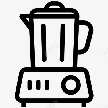 榨汁机搅拌机食品处理器图标图标