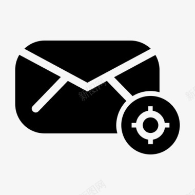电子邮件位置定位发布图标图标