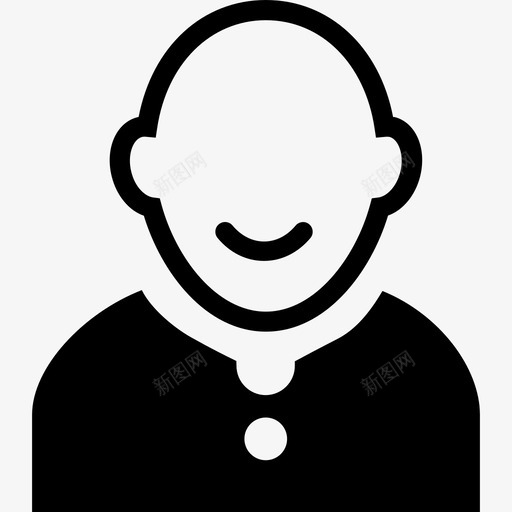 微笑秃头男性化身形象人物侧面头像图标svg_新图网 https://ixintu.com 人物 侧面头像 微笑秃头男性化身形象 秃头男