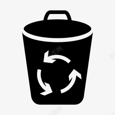 回收站垃圾符号图标图标